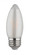 2 Watt C11 LED Filament; Satin Spun; Clear; Medium base; 2700K; 120 Lumens; 120 Volt (27|S23403)