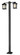 2 Light Outdoor Post Mounted Fixture (276|523-2-536P-BK)