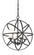 4 Light Chandelier (276|6017-4S-BRZ)