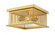 2 Light Flush Mount (276|333F2BR)