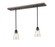 1 Light Linear Chandelier (276|428MP-2OB)