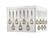 4 Light Flush Mount (276|453SQF13CH)