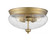 3 Light Flush Mount (276|722F3-HBR)