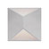 Indio 7-in Brushed Nickel Dimmable LED Outdoor Wall Sconce (461|EW60307-BN)