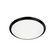 Malta 12-in Black Dimmable LED Flush Mount (461|FM1512-BK)