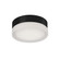 Bedford 6-in Black/Frosted LED Flush Mount (461|FM3506-BK)