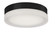 Bedford 11-in Black/Frosted LED Flush Mount (461|FM3511-BK)