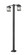 2 Light Outdoor Post Mounted Fixture (276|531-2-536P-BK)