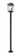 3 Light Outdoor Post Mounted Fixture (276|568PHXLR-567P-BK)