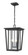 2 Light Outdoor Chain Mount Ceiling Fixture (276|571CHB-BK)