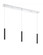 3 Light Linear Chandelier (276|917MP12-MB-LED-3LCH)
