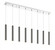 8 Light Linear Chandelier (276|917MP12-PBL-LED-8LCH)