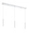 3 Light Linear Chandelier (276|917MP12-WH-LED-3LCH)