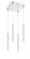 4 Light Chandelier (276|917MP12-WH-LED-4SCH)