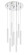 9 Light Chandelier (276|917MP12-WH-LED-9RCH)
