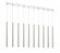 10 Light Linear Chandelier (276|917MP24-BN-LED-10LCH)