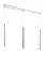 3 Light Linear Chandelier (276|917MP24-BN-LED-3LCH)