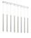 8 Light Linear Chandelier (276|917MP24-BN-LED-8LCH)