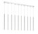 10 Light Linear Chandelier (276|917MP24-CH-LED-10LCH)