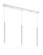 3 Light Linear Chandelier (276|917MP24-CH-LED-3LCH)