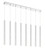 8 Light Linear Chandelier (276|917MP24-CH-LED-8LCH)