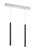 2 Light Linear Chandelier (276|917MP24-MB-LED-2LBN)