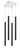 4 Light Chandelier (276|917MP24-MB-LED-4SCH)