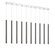 10 Light Linear Chandelier (276|917MP24PBL-LED-10LCH)