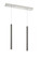2 Light Linear Chandelier (276|917MP24-PBL-LED-2LBN)