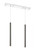 2 Light Linear Chandelier (276|917MP24-PBL-LED-2LCH)
