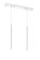 2 Light Linear Chandelier (276|917MP24-WH-LED-2LCH)