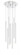 9 Light Chandelier (276|917MP24-WH-LED-9RCH)