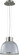 1-Light 12'' Pendant Light Fixture in Brushed Nickel Finish with Clear Prismatic Glass (81|60/2923)