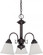 3 Light - Ballerina LED Chandelier - Mahogany Bronze Finish - Frosted Glass - Lamps Included (81|62/1013)