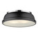 Yep by Golden Lighting Duncan 2-light Flush Mount in Chrome and Matte Black shade (36|3602-14 CH-BLK)