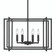 6 Light Chandelier (36|6070-6 BLK-BLK)