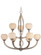 Odyssey 9Lt 2 Tier Chandelier Satin Nickel (3|2962-09)