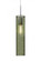 Besa, Juni 16 Cord Pendant, Moss Bubble, Satin Nickel, 1x4W LED Filament (127|1JT-JUNI16MS-EDIL-SN)