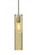 Besa, Juni 16 Stem Pendant, Gold Bubble, Satin Nickel, 1x4W LED Filament (127|1TT-JUNI16GD-EDIL-SN)