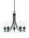 Octave 5-Light Chandelier in Black (128|1-4032-5-BK)