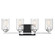Redmond 4-Light Bathroom Vanity Light in Matte Black with Polished Chrome Accents (128|8-2154-4-67)