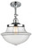 Oxford - 1 Light - 12 inch - Polished Chrome - Adjustable Semi-Flush Mount (3442|201F-PC-G542-LED)