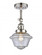Small Oxford 1 Light Semi-Flush Mount (3442|201FSW-PN-G534-LED)
