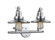 Railroad - 2 Light - 18 inch - Polished Chrome - Adjustable Bath Vanity Light (3442|515-2W-PC-M7)