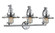 Railroad - 3 Light - 28 inch - Polished Chrome - Adjustable Bath Vanity Light (3442|515-3W-PC-M7)