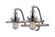 Railroad - 2 Light - 18 inch - Polished Chrome - Adjustable Bath Vanity Light (3442|515-2W-PC-M7-LED)