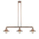 Railroad - 3 Light - 41 inch - Antique Copper - Stem Hung - Adjustable Island Light (3442|213-AC-M3)