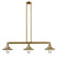 Railroad - 3 Light - 41 inch - Brushed Brass - Stem Hung - Adjustable Island Light (3442|213-BB-M4)