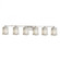 Regency 6-Light Bath Bar (254|GLA-8436-26-WHTW-NCKL)