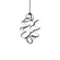 Synergy 34-in Vertical Black Dimmable LED Chandelier (461|CH93934-BK)